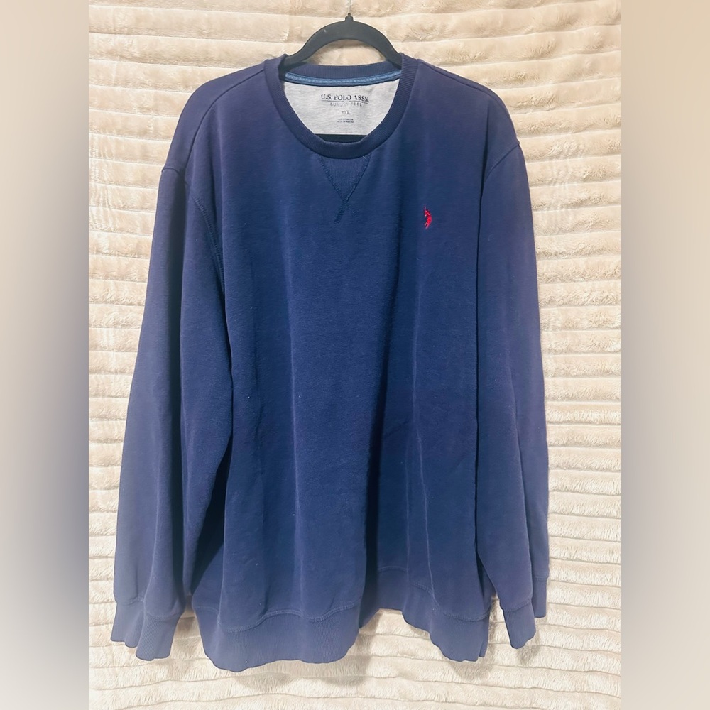 U.S. Polo Assn. Men's Classic Blue Crewneck Sweater